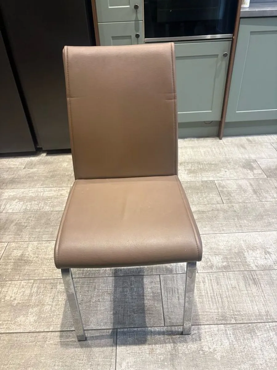 Taupe dining chairs  GREAT CONDITION - Image 1