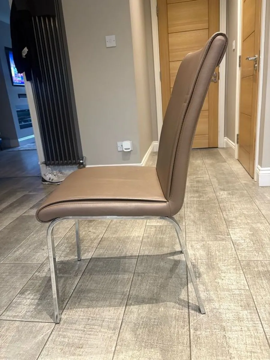 Taupe dining chairs  GREAT CONDITION - Image 2