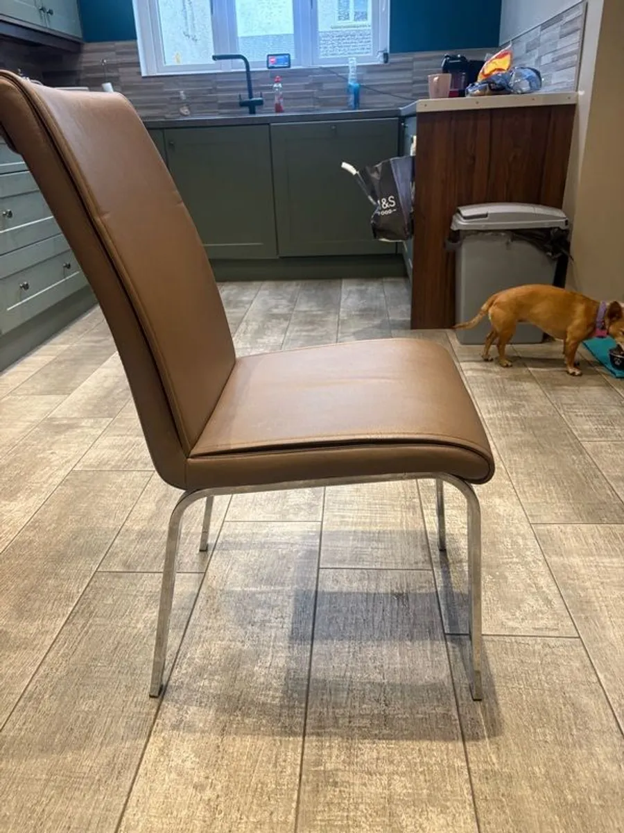 Taupe dining chairs  GREAT CONDITION - Image 4