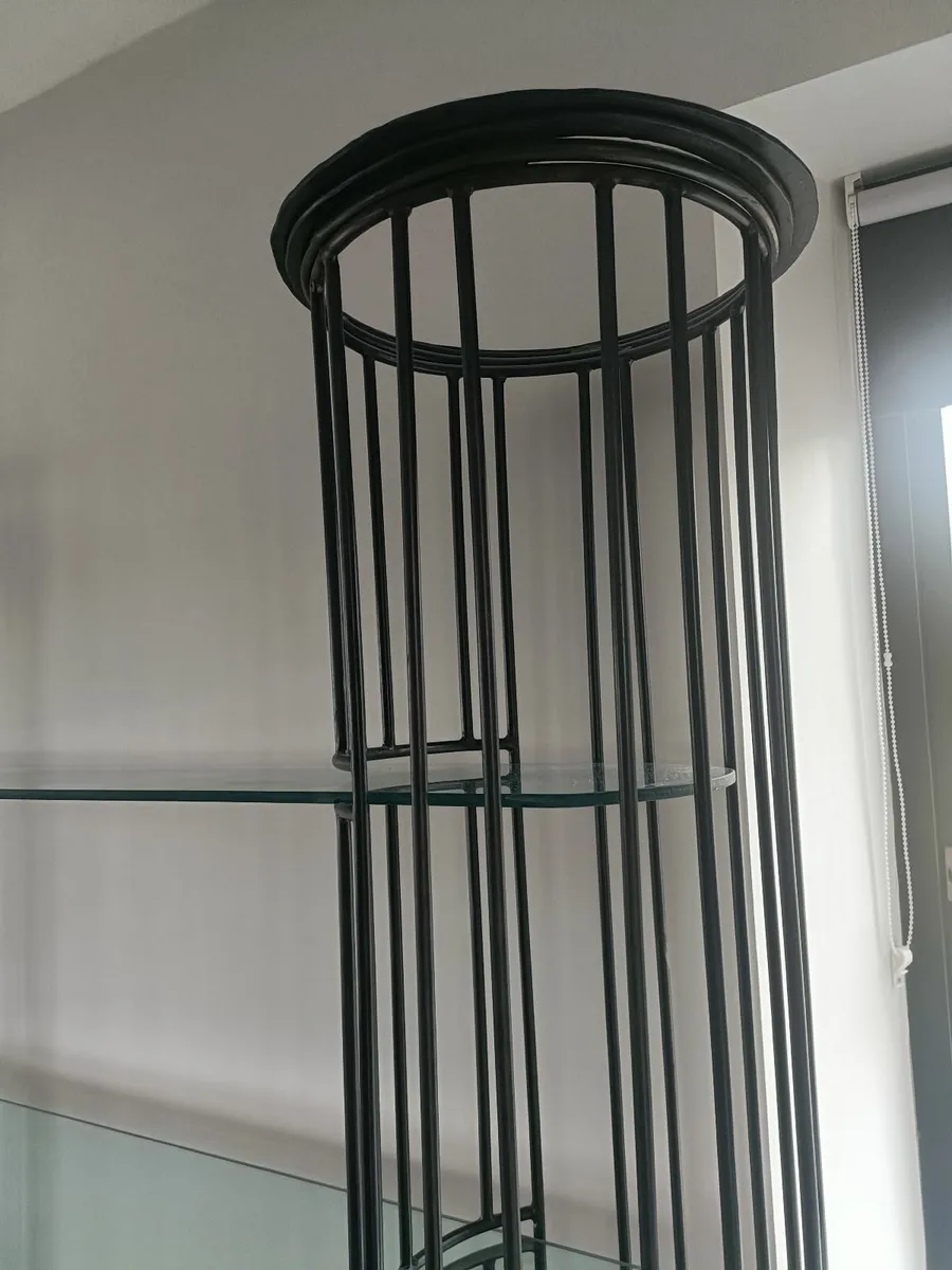 Wrought iron and glass display unit - Image 4