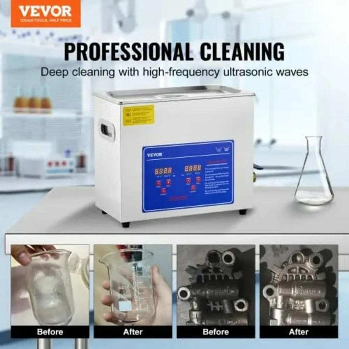 Professional Ultrasonic Cleaner, 6 L Ultrasonic Je - Image 2