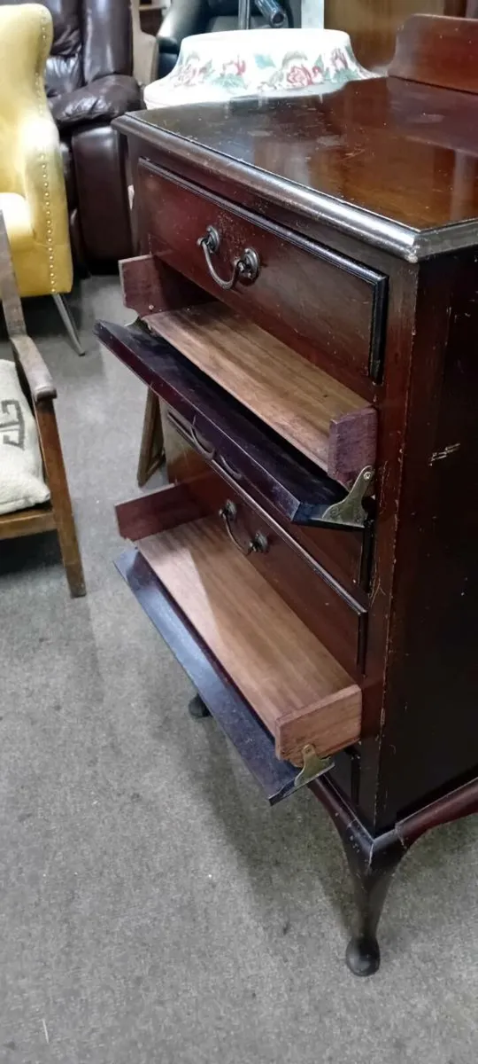 Early 20th Century Mahogany Music Cabinet - Image 4