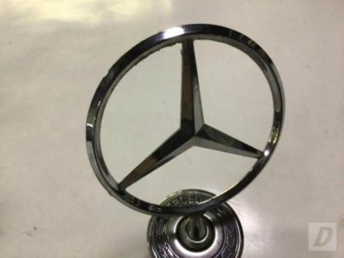 Antique Vintage Car Art Mercedes Emblem Badge Star - Image 2