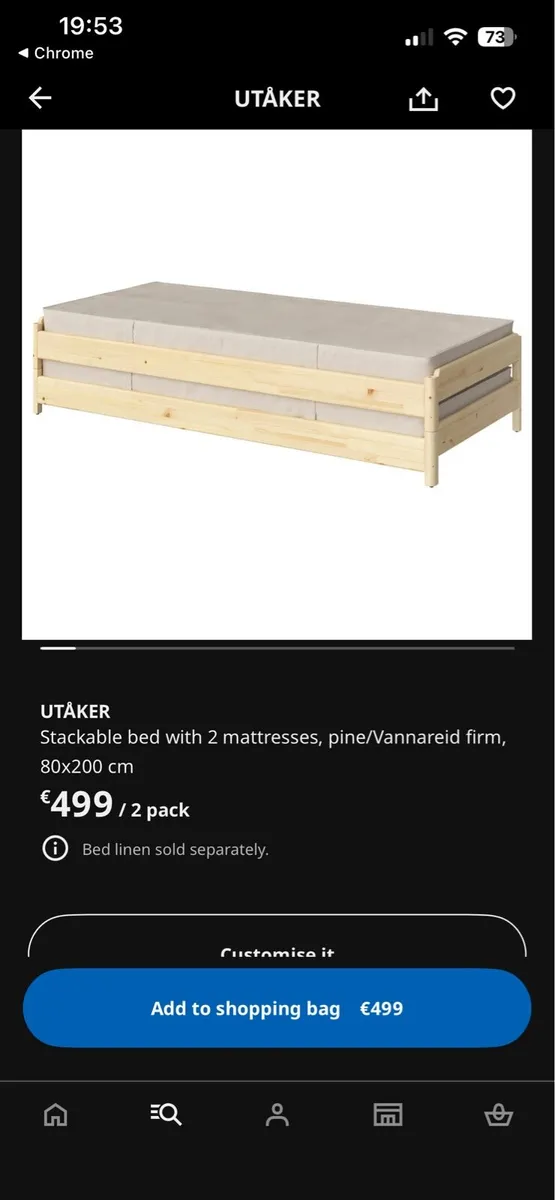 IKEA stackable bed - Image 2