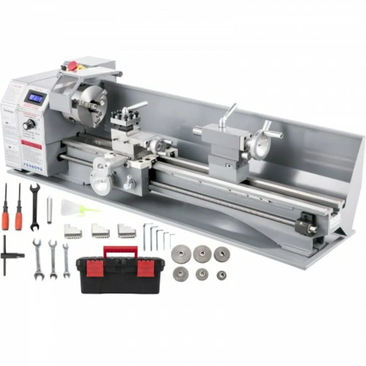 1100W Mini Metal Lathe 220MMx750MM Variable-Speed - Image 1