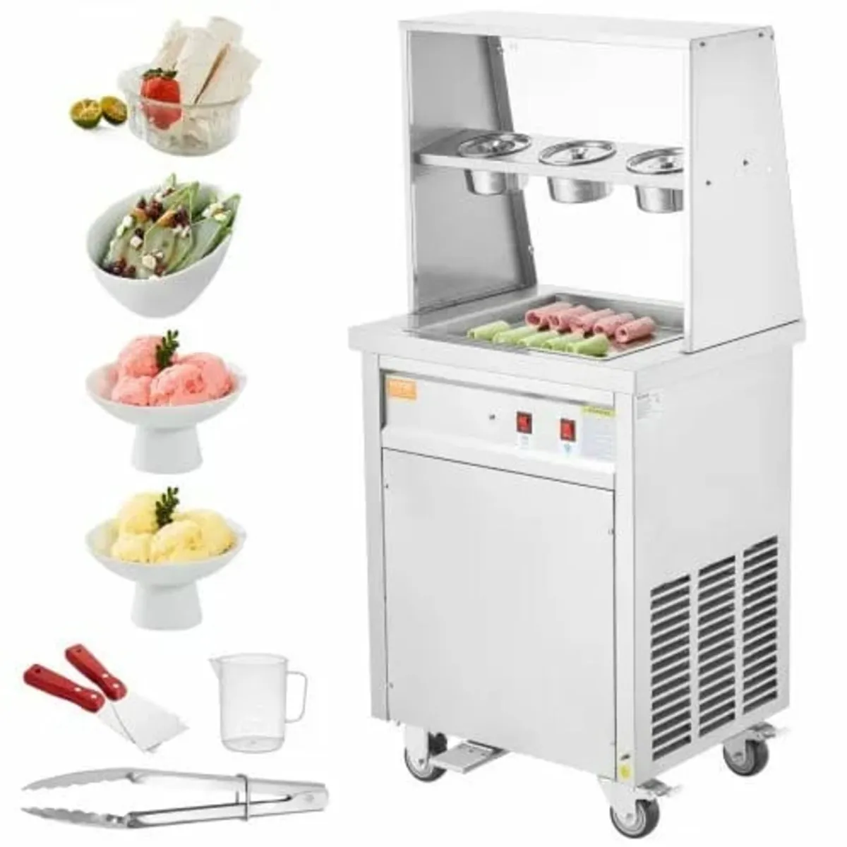 Fried Ice Cream Roll Machine, 13.8" x 13.8" Square - Image 1