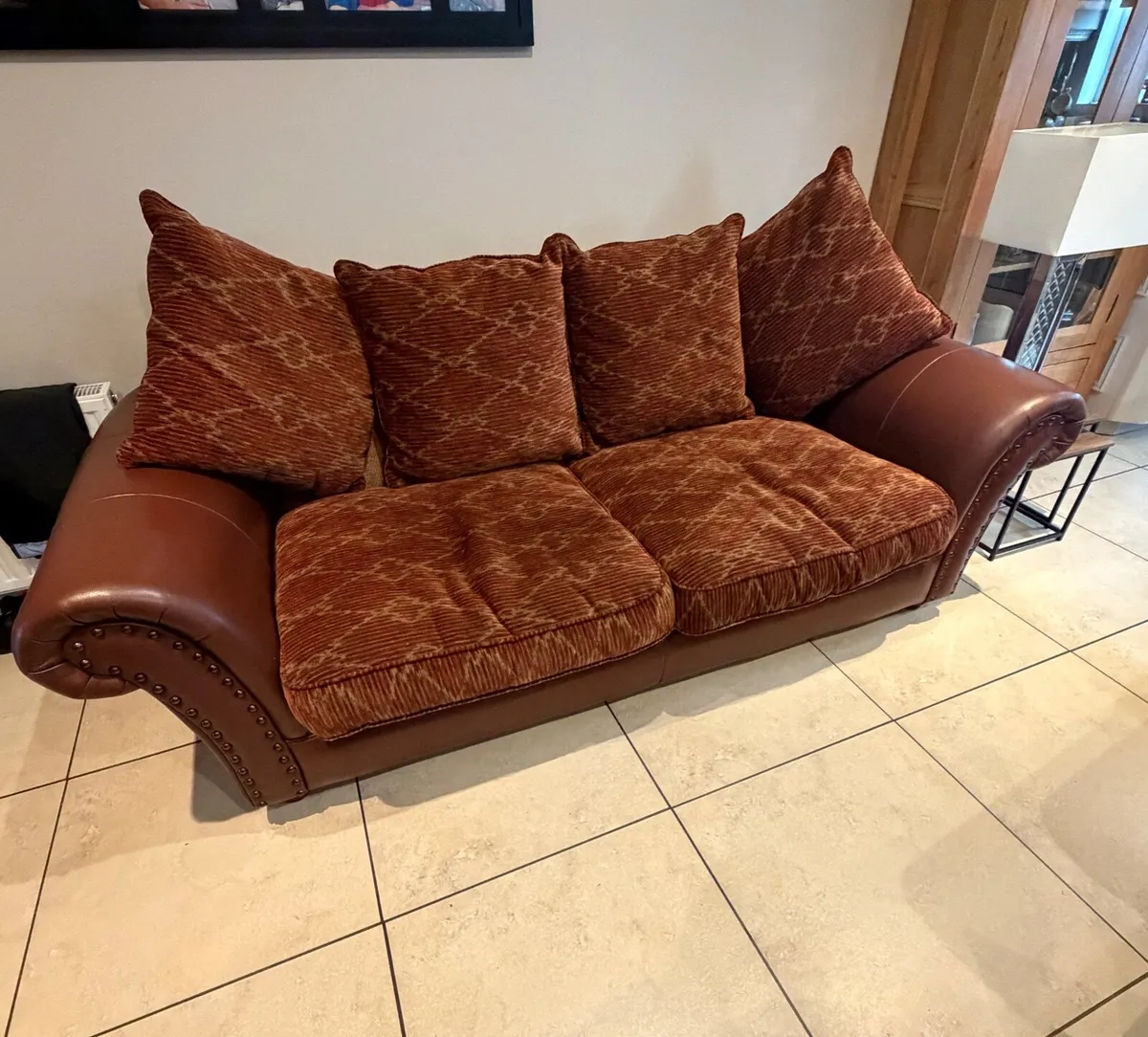 Suite of Furniture (3 Piece Sofa & 2 Arm Chairs) - Image 1