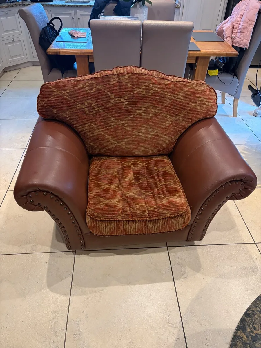 Suite of Furniture (3 Piece Sofa & 2 Arm Chairs) - Image 4