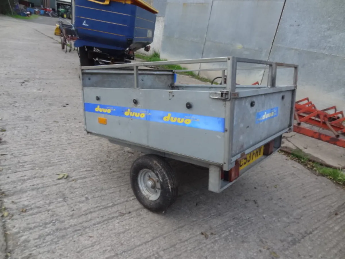 Galvanised Duuo Car / Quad Trailer - Image 4