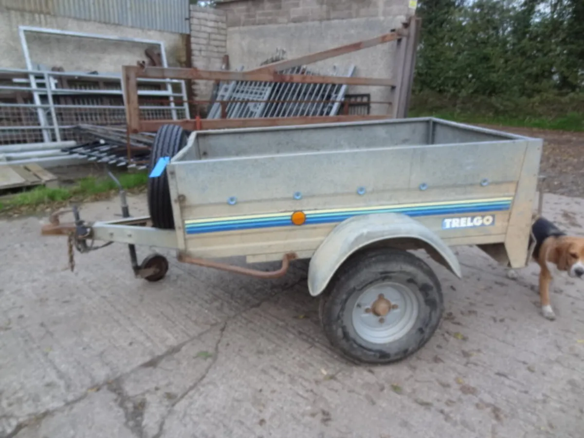 Galvanised Trelgo Tipping Car / Quad Trailer - Image 2