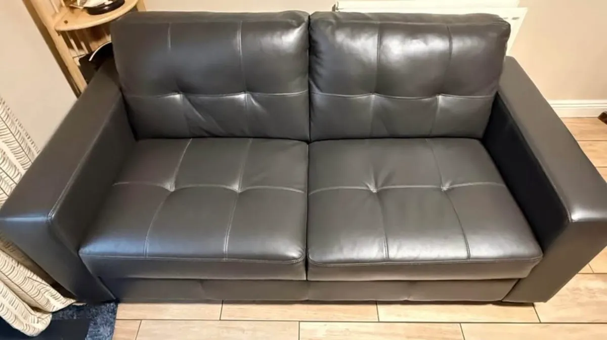 Chocolate Brown 2 Seater Couch-Excellent Condition - Image 3