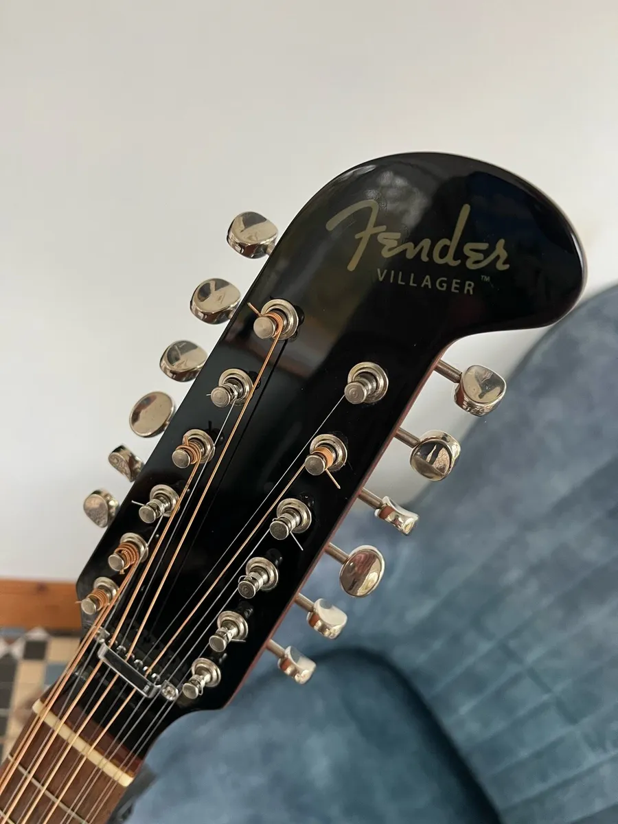 Fender Villager and Case - Image 3