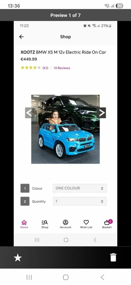 Bmw  Kids Electric Ride on Car - Image 1