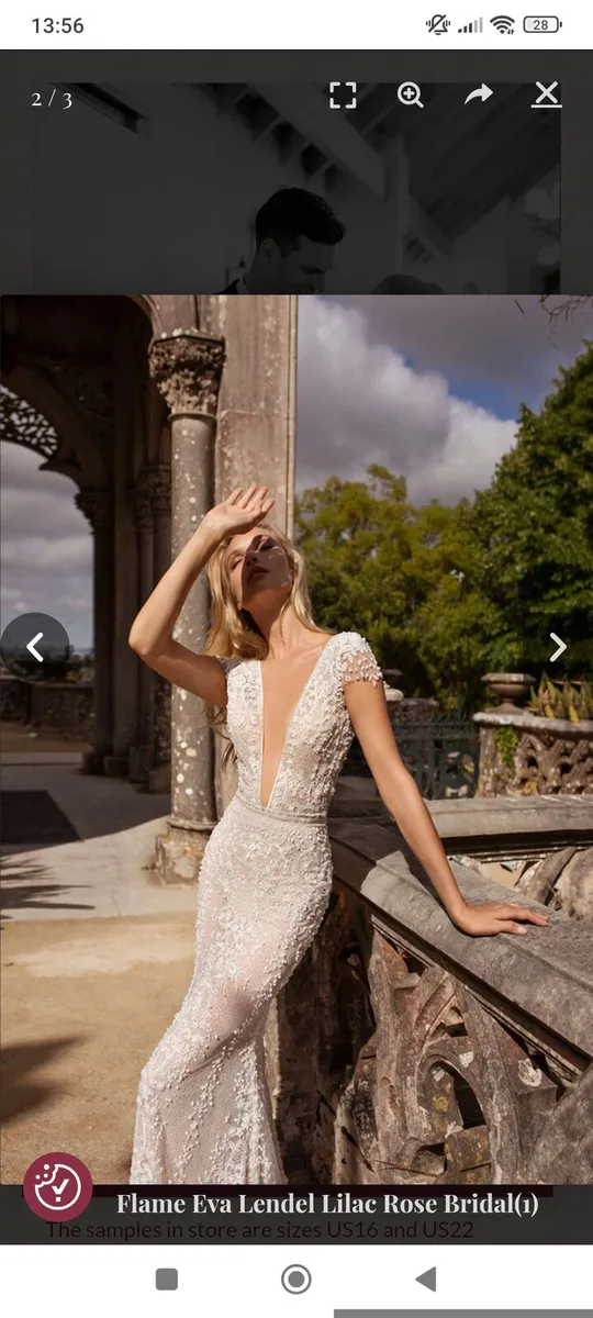 Designer Wedding dress wore once . - Image 1