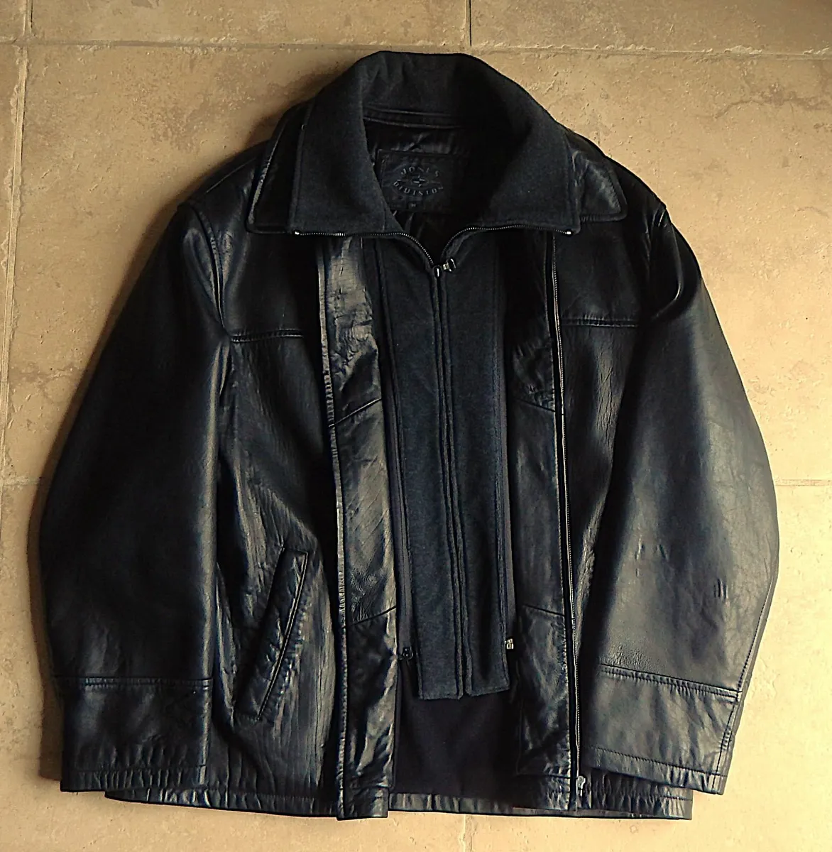 Gents Jones Diuision Black Soft Leather Jacket - Image 3