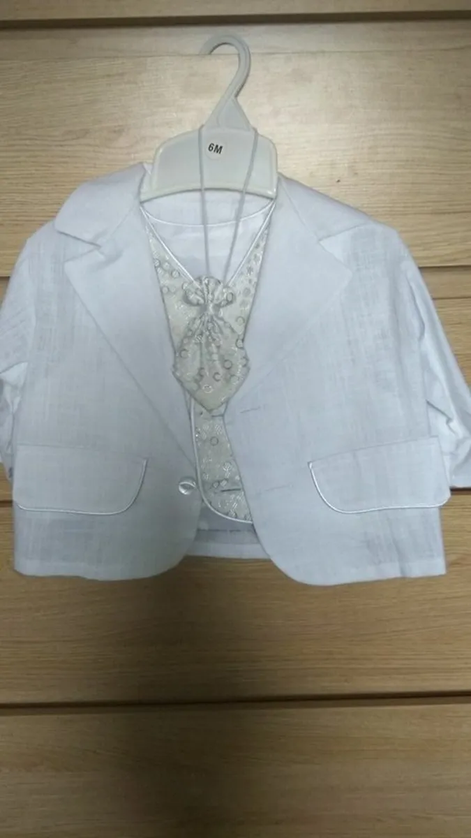 christening set like new 6 months - Image 1