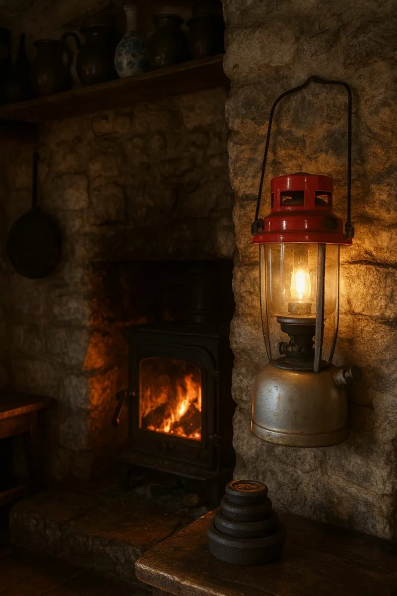 antique vintage TILLY LAMP  cottage pub cave light - Image 2