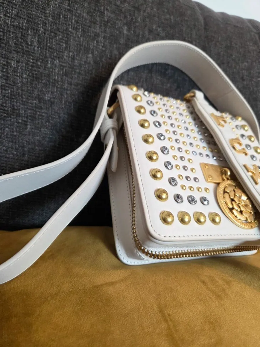 GUESS LUXE - Genuine Leather Studded Crossbody Bag - Image 2