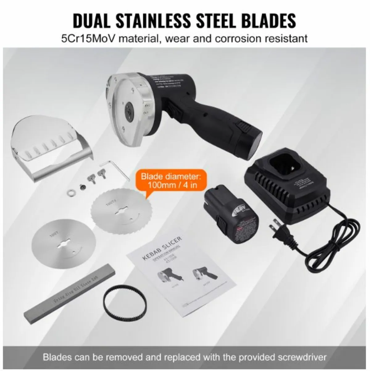 Electric Wireless Turkish BBQ Knife+2 Plane Blades - Image 2
