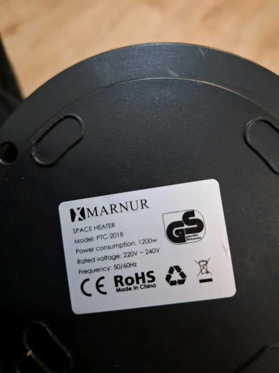 Marnur Space heater 1200w - Image 1