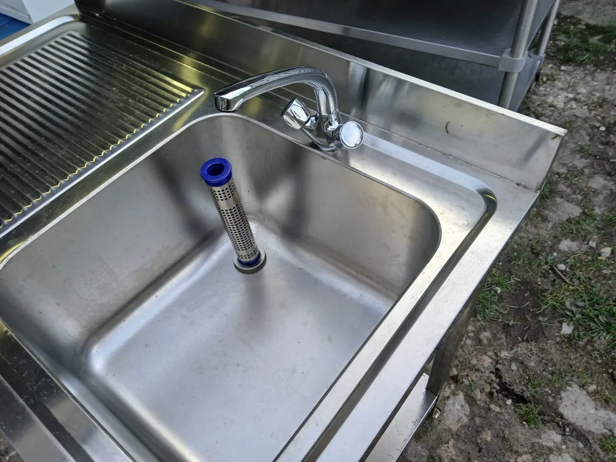 Stainless steel cabbinet sink unit complete - Image 4