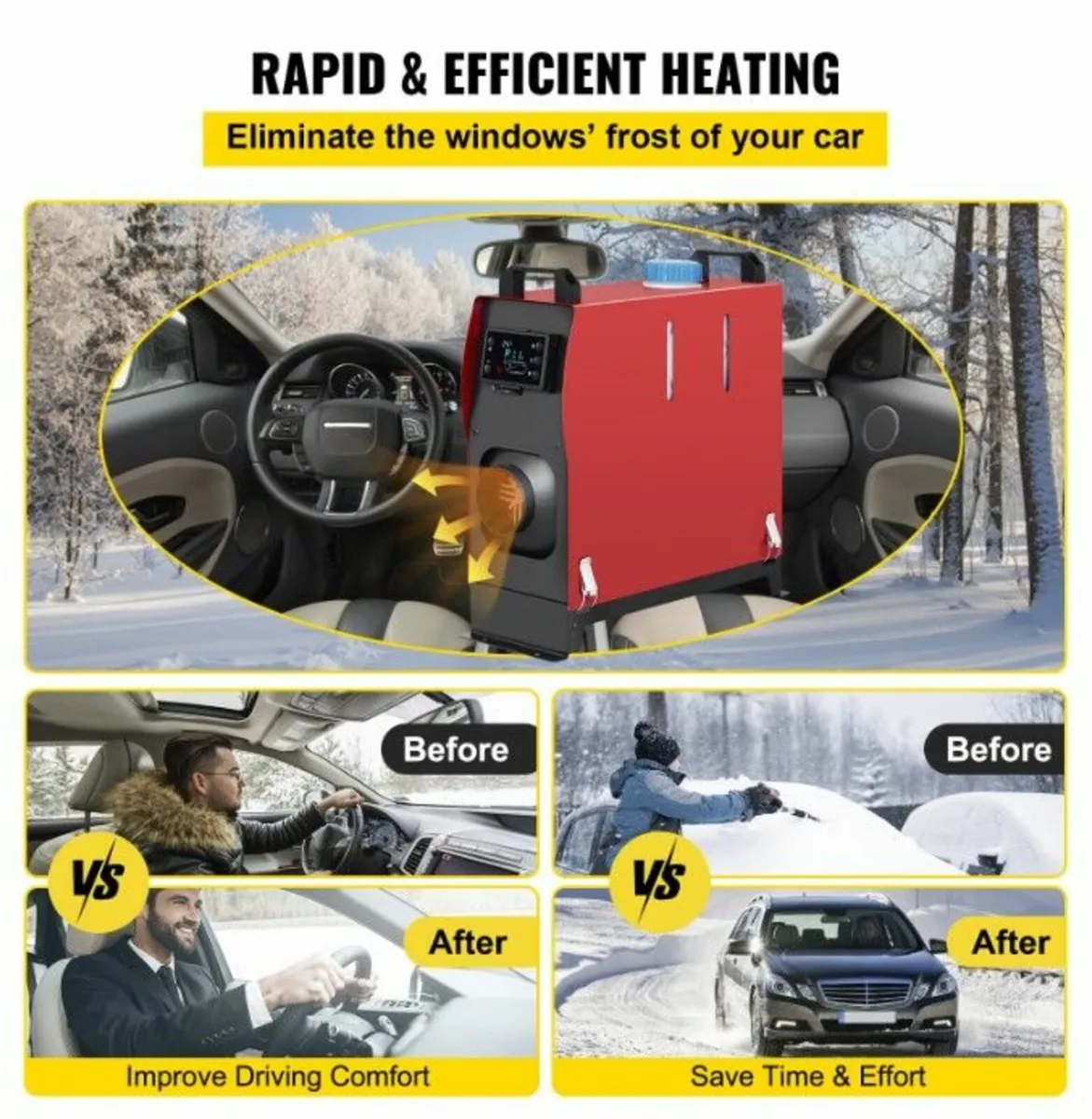 5KW Diesel Air Heater, All in One 12V + LCD Switch - Image 2