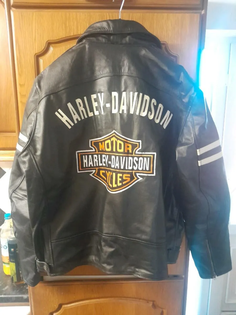 New Harley davidson real leather jacket xxl - Image 2