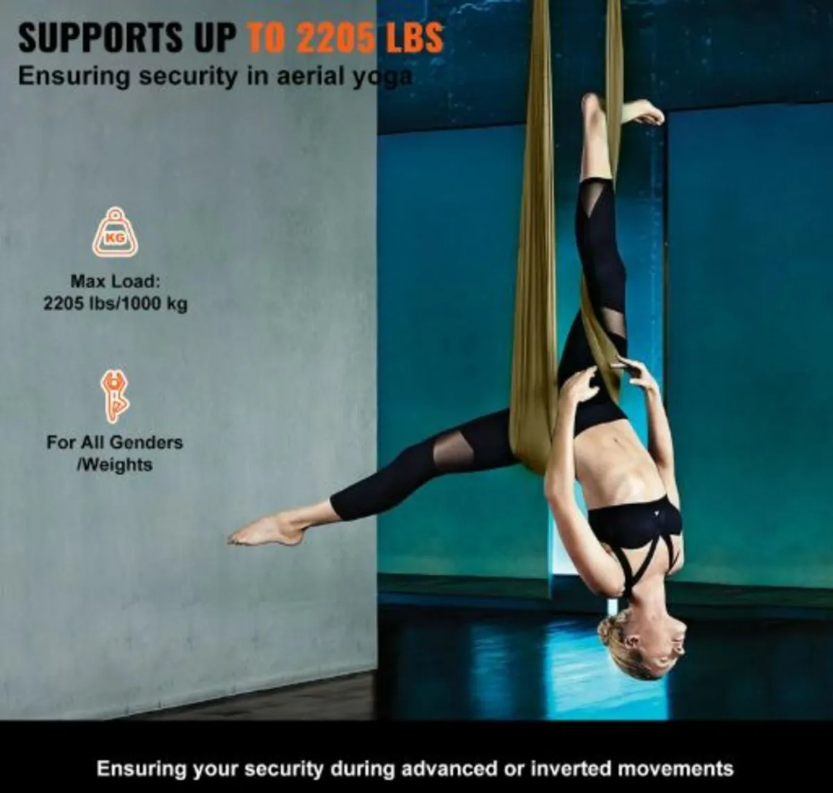 Aerial Yoga Hammock & Swing, 4.4 Yards,Aerial Yoga - Image 2