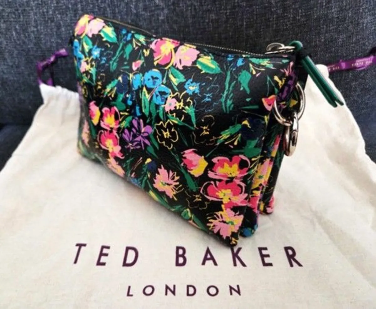 Ted Baker genuine leather floral crossbody bag - Image 3