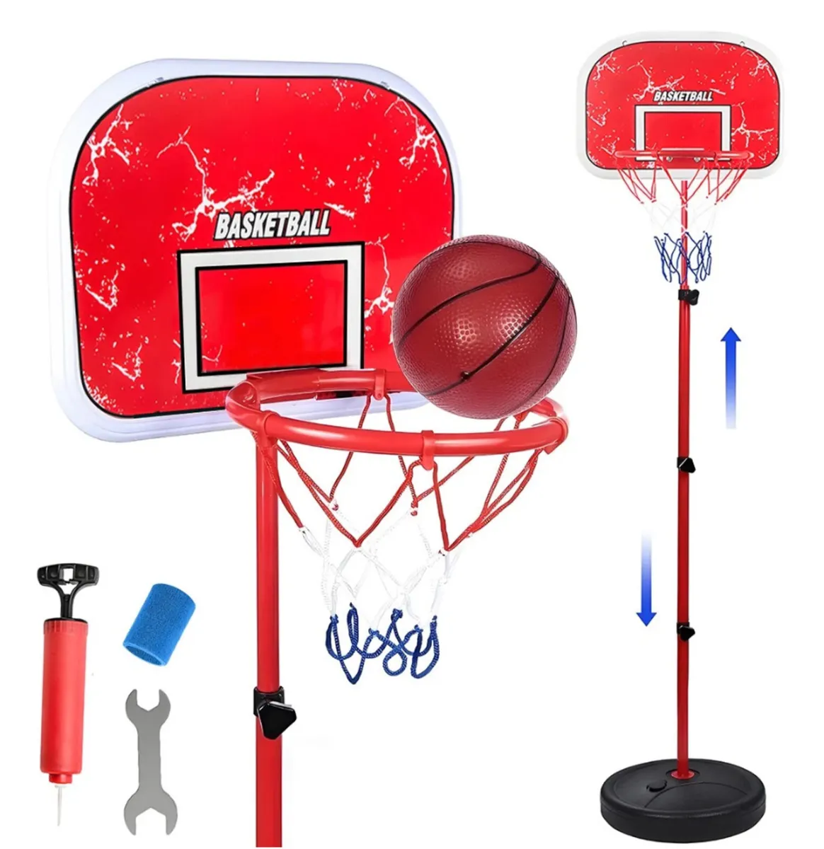NEW Adjustable Standing Kids Basketball Set - Image 1