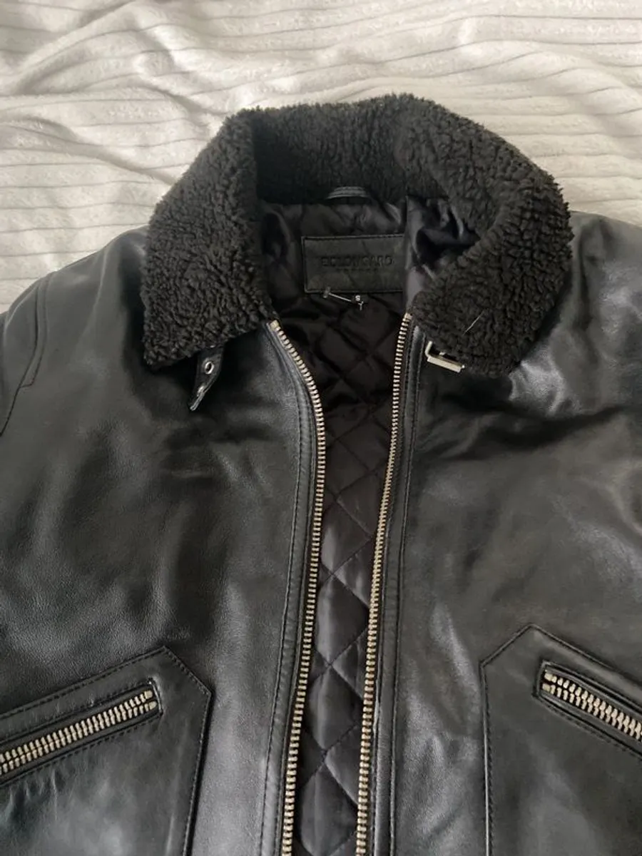 Bolongaro trevor sheep leather bomber jacket - Image 3