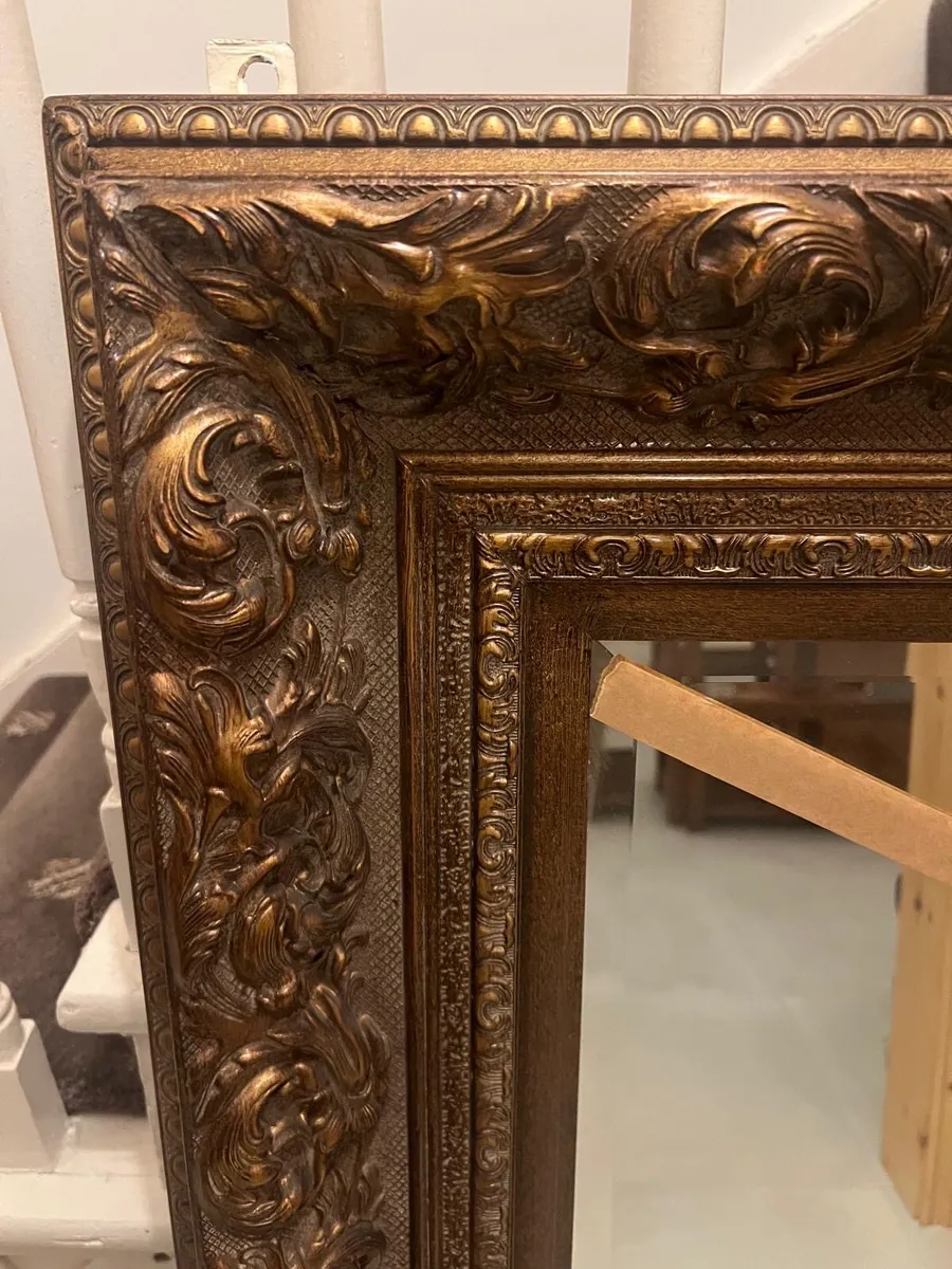 Large antique mirror for sale - Image 2