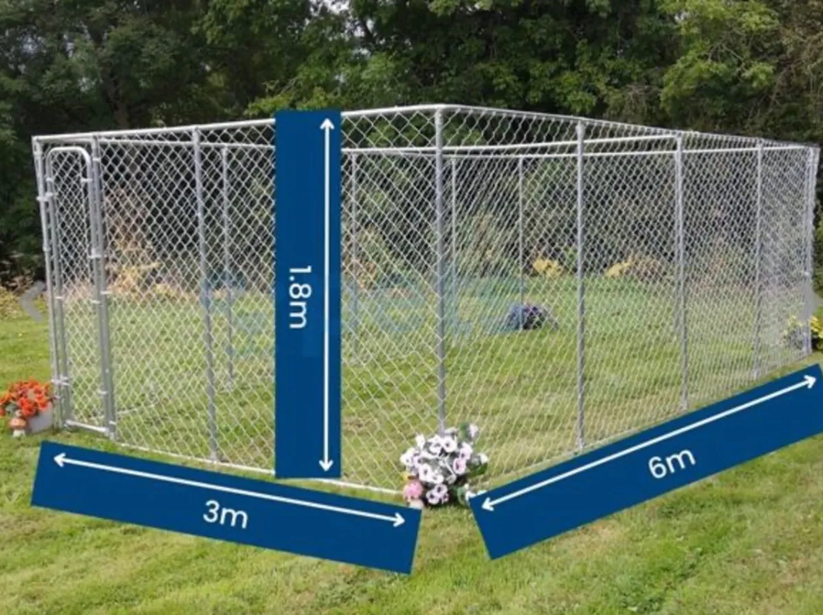 Dog pen- 6m x 3m - Image 1