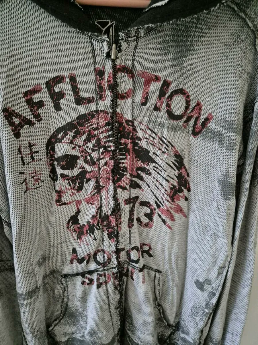 Original Affliction thermal Hoodie XL - Image 3