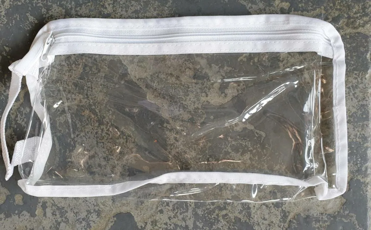 Clear Zip Pouches x 7 - Image 4
