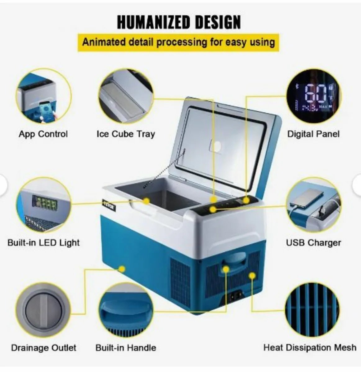 Car Refrigerator 22L Compressor Portable - Image 4