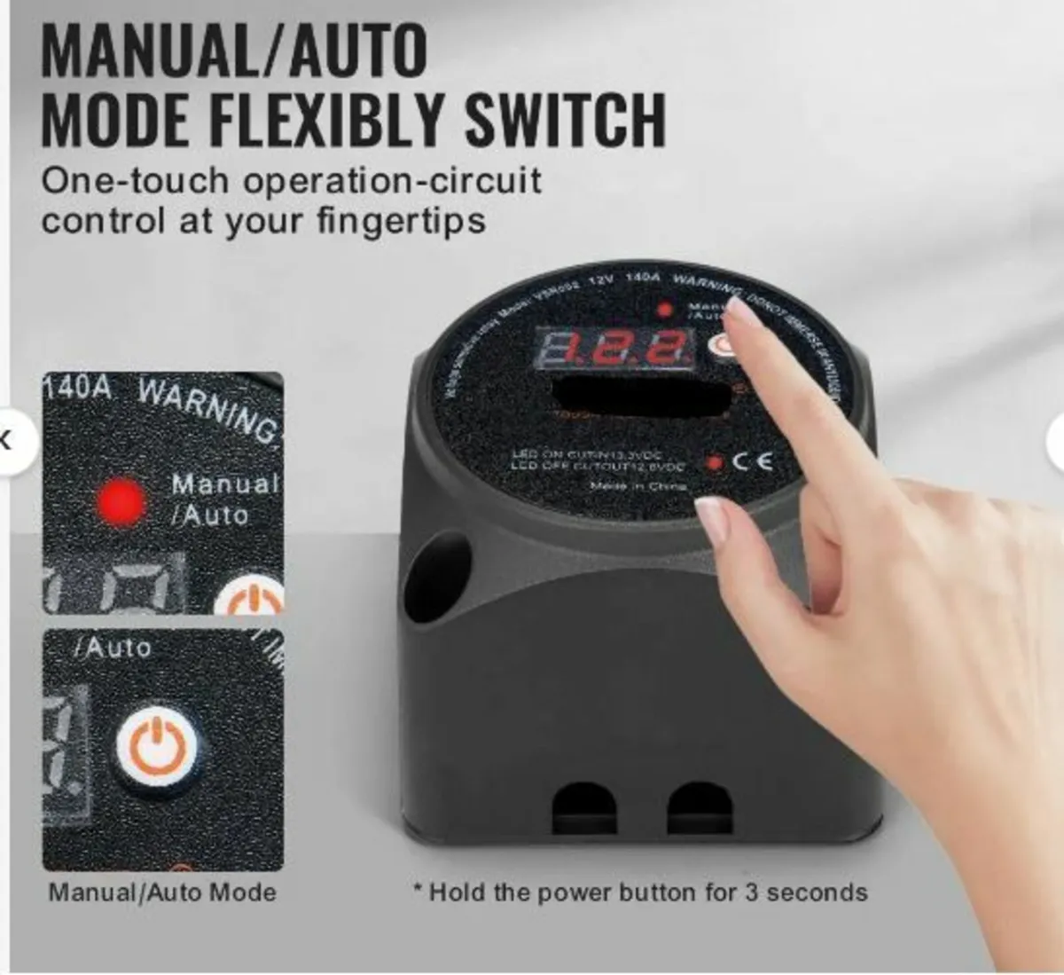 Dual Battery Isolator Kit, 12V 140Amp - Image 2