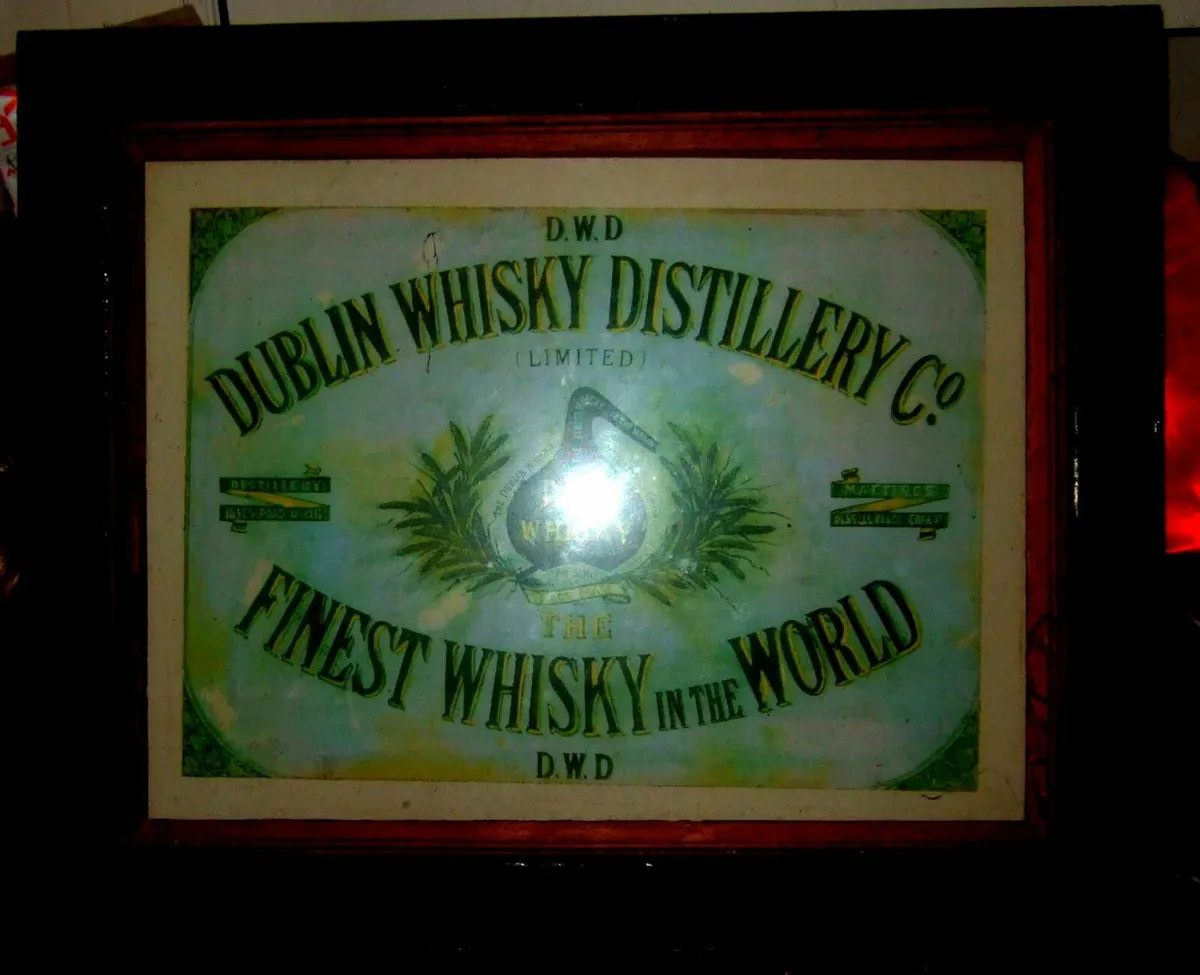 Vintage 'DWD' Wood Framed Ad - Image 2