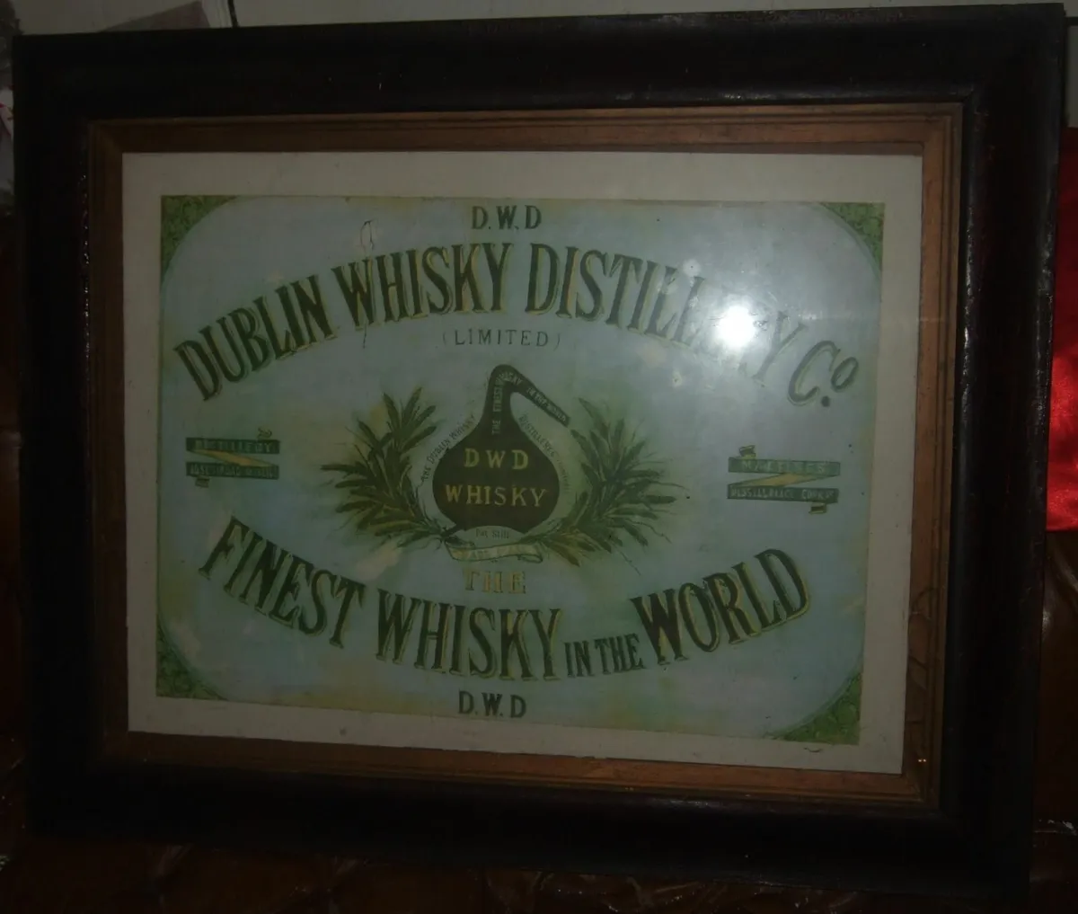 Vintage 'DWD' Wood Framed Ad - Image 3