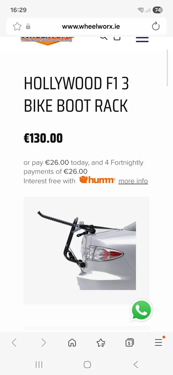 Hollywood bike rack - Image 1