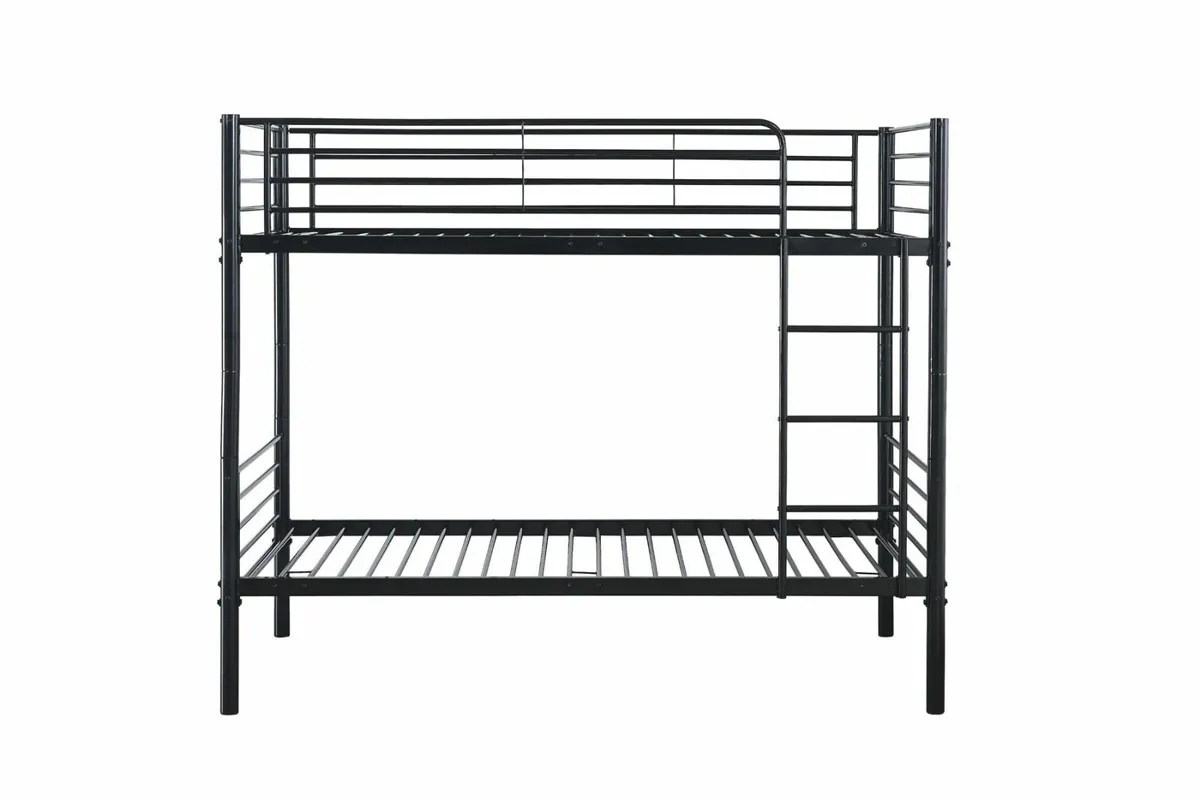 🔥🛏️ Metal Bunk Bed – Black –⚠️ Limited Offer - Image 2