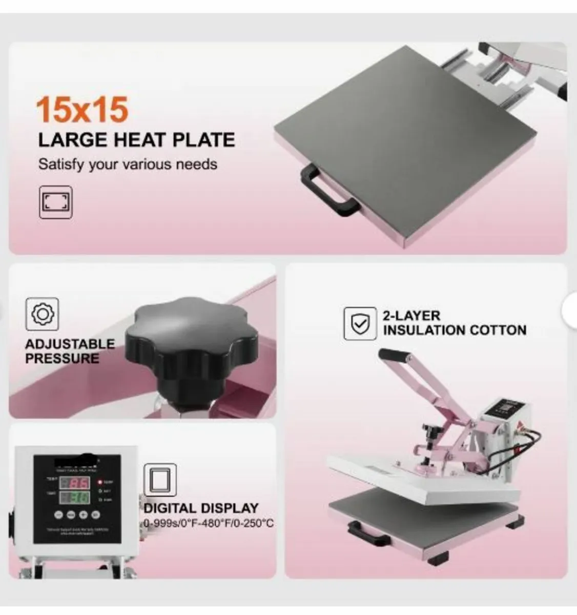 Heat Press Machine 38x38 cm - Image 3