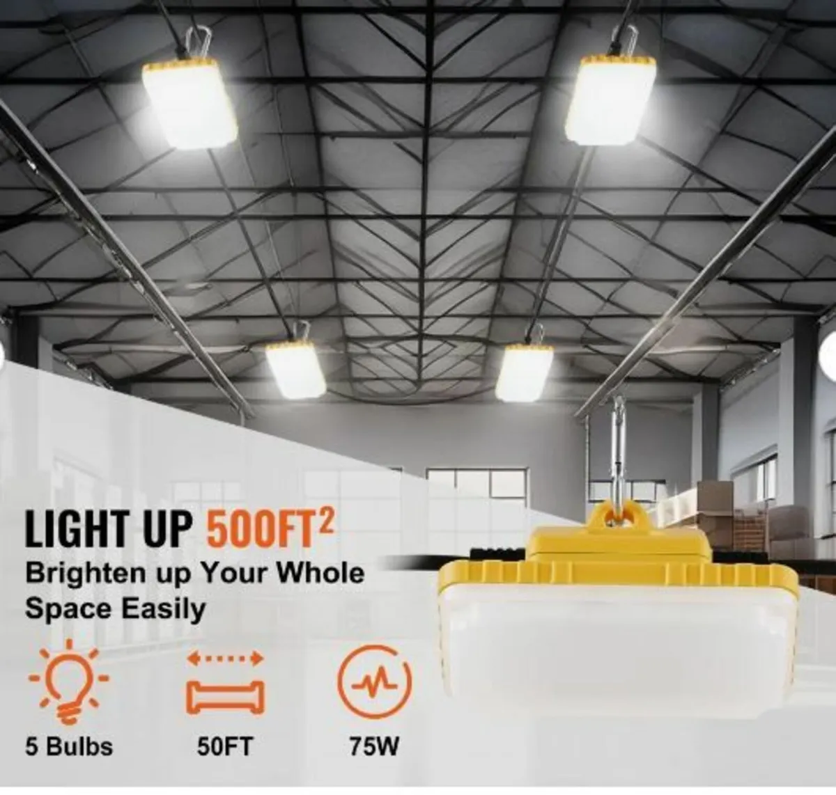 Construction String Work Lights 75W - Image 2