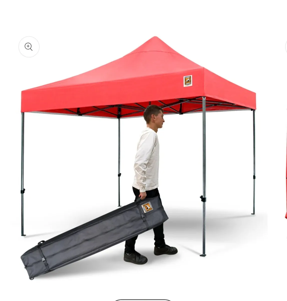 Gorilla Gazebo 3m x 3m Pop-Up Gazebo Red x4 sides - Image 2