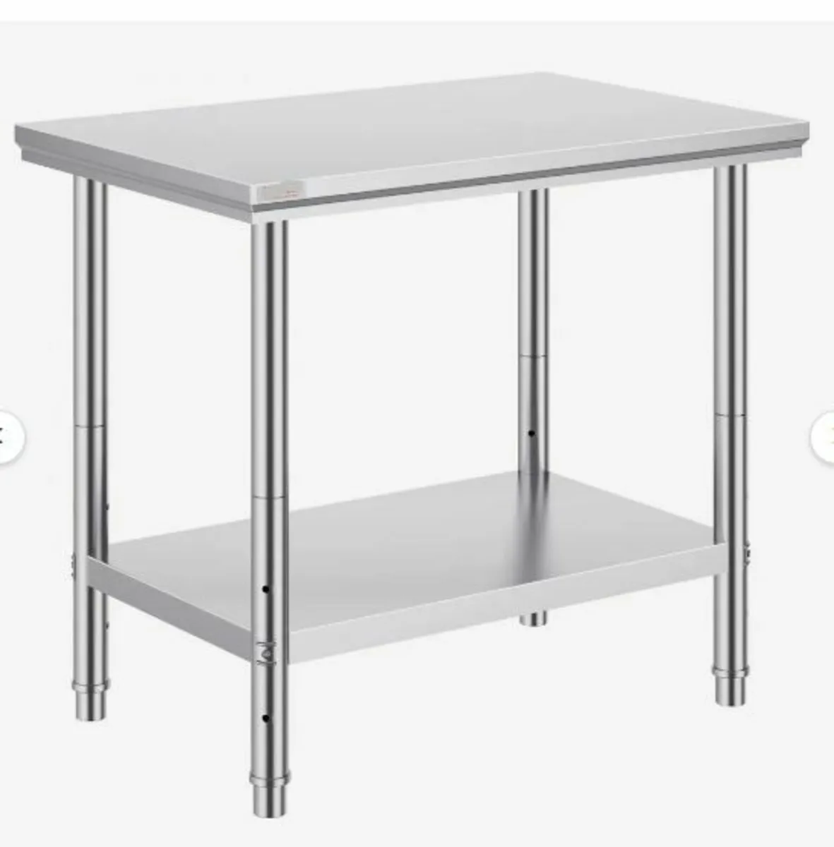 Stainless Steel Prep Table, 900x600x800 mm - Image 1