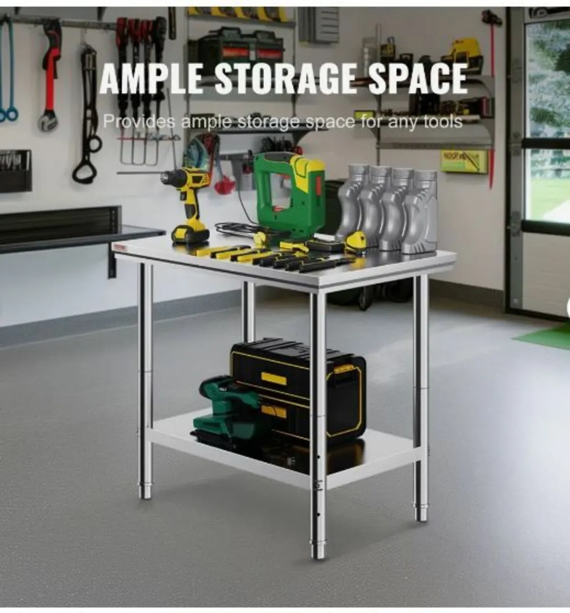 Stainless Steel Prep Table, 900x600x800 mm - Image 4