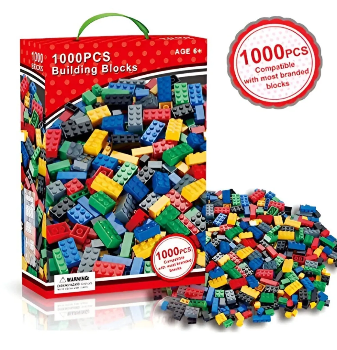 1000 Pcs NEW Assorted Building Blocks - Image 1