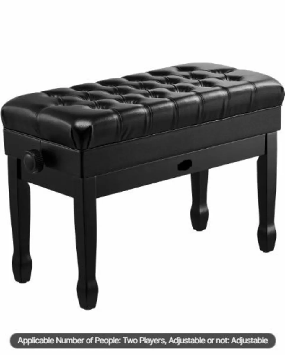 Adjustable Piano Keyboard Bench - Image 4