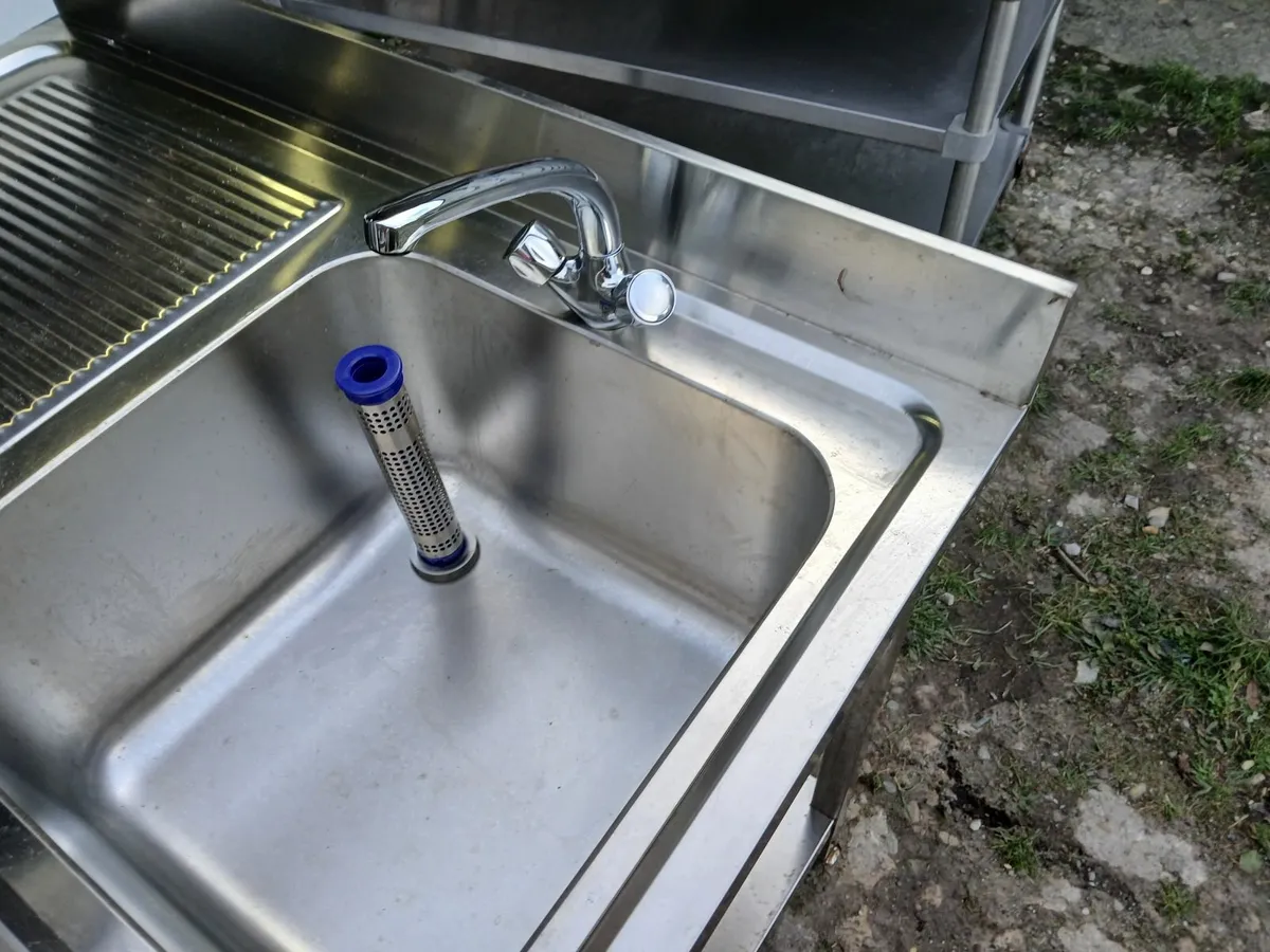 Stainless steel cabbinet sink unit complete - Image 2