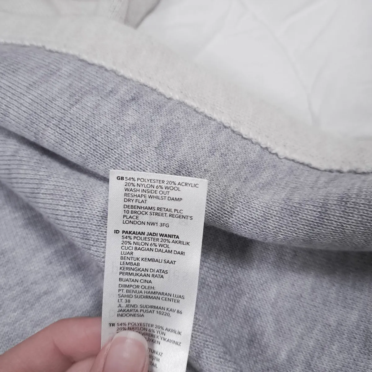 Principles Off White Open Front Cardigan 10UK - Image 2